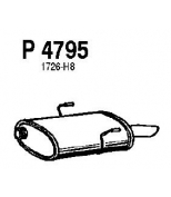 FENNO STEEL - P4795 - Глушитель PEUGEOT 406 1.6/1.8 95-03(SEDAN)